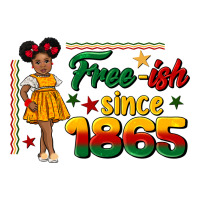 free ish since 1865 black girl peekaboo juneteenth | Teevron