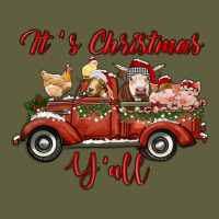 It's Christmas Y'all Truck With Farm Animals Vintage Tee | Teevron