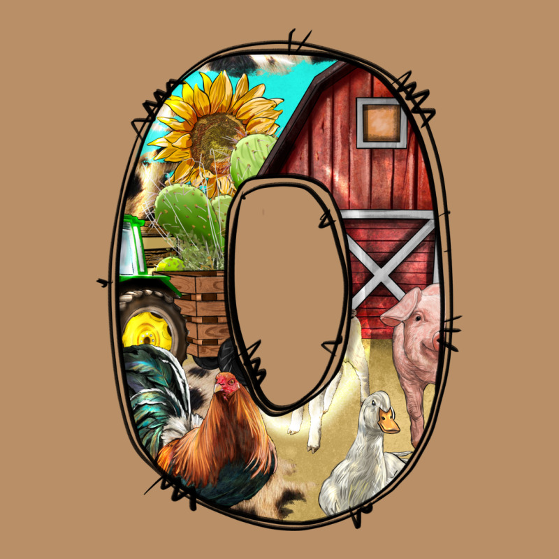 Farm Life Alphabet Lowercase Letters O Vintage Hoodie by BundleAndBundleShop | Teevron