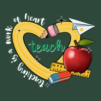 Teaching Is A Work Of Heart Zipper Hoodie | Teevron