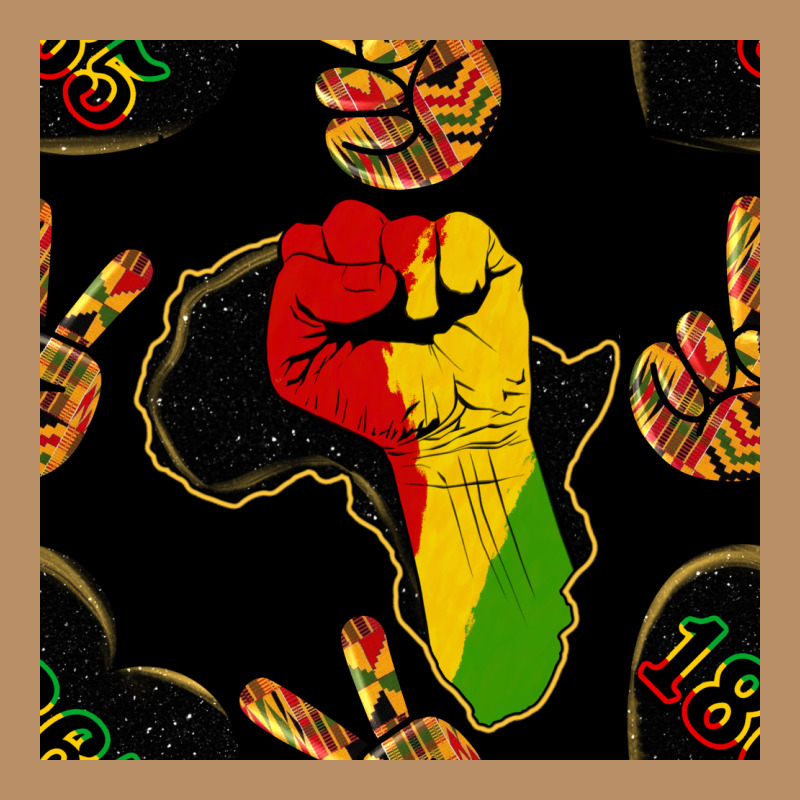 African Freedom Seamless Pattern Vintage Hoodie by BundleAndBundleShop | Teevron