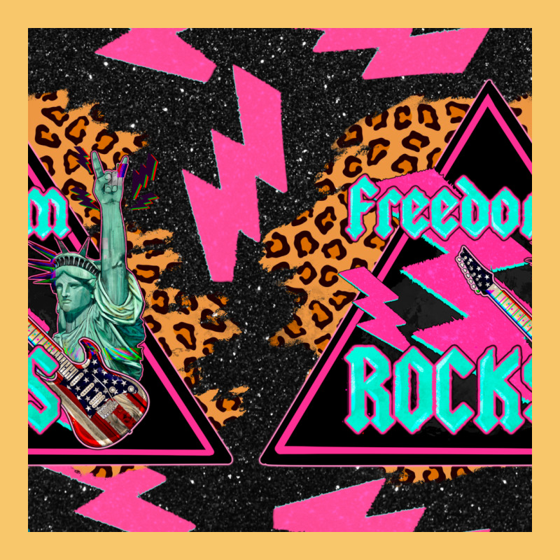 Freedom Rocks Seamless Pattern Vintage Hoodie by BundleAndBundleShop | Teevron