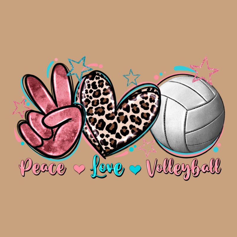 Peace Love Volleyball Vintage Tee by FaDigitalArtStudio | Teevron