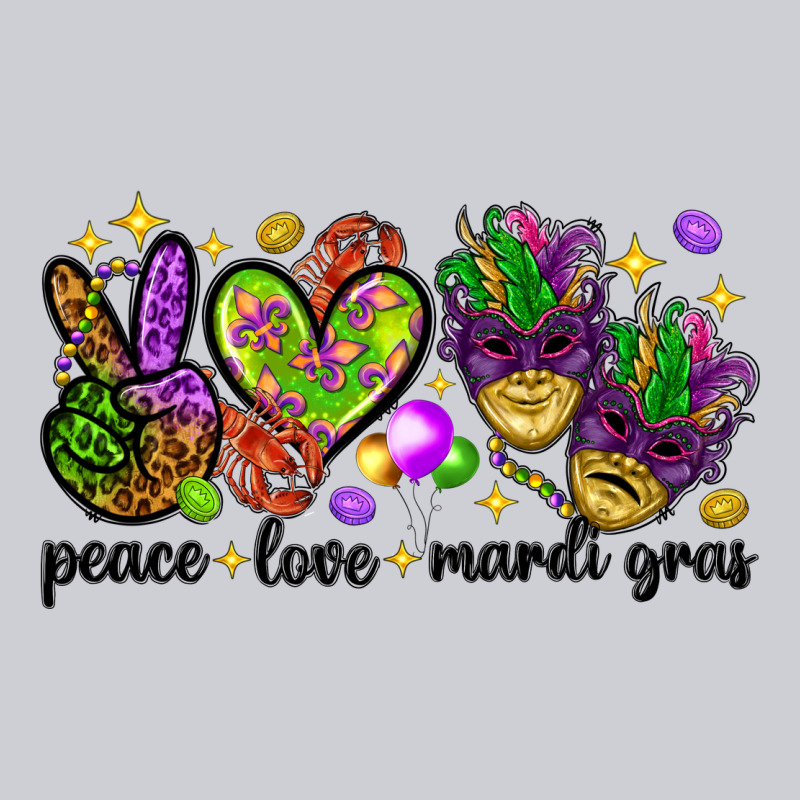 Peace Love Mardi Gras Classic Tee by HowdyJamesFarm | Teevron