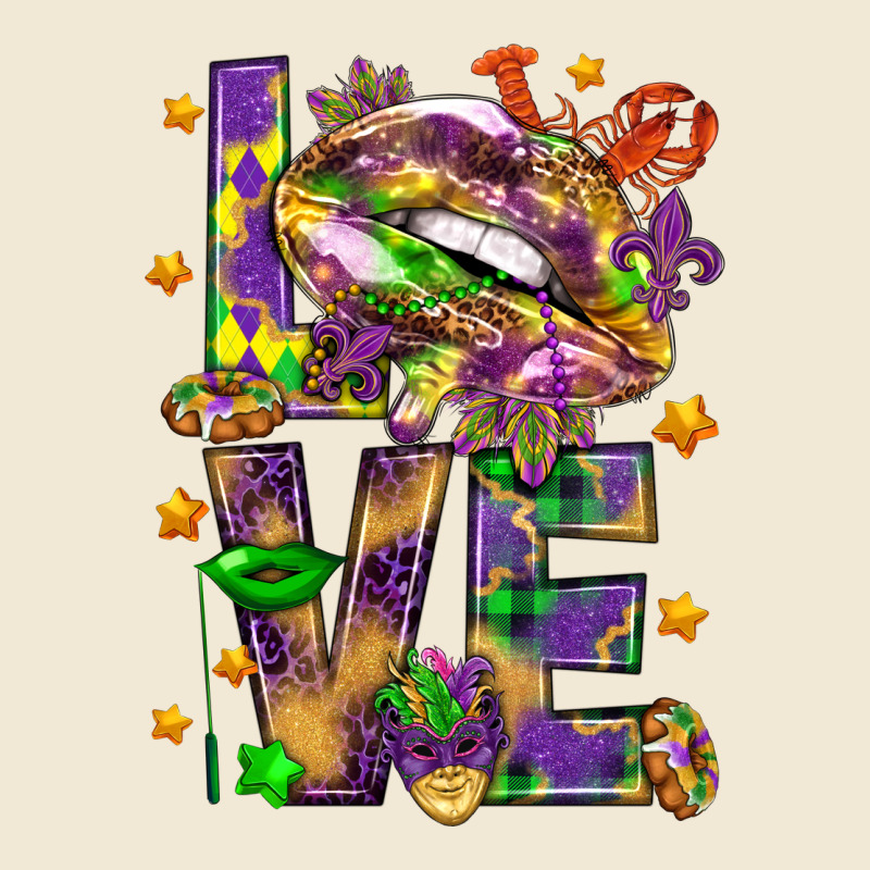 Mardi Gras Love Lips Premium Tee by HowdyJamesFarm | Teevron