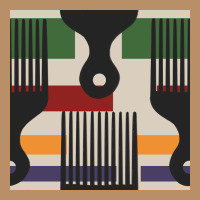 Afro Comb Seamless Pattern Vintage Hoodie | Teevron