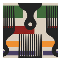 afro comb seamless pattern | Teevron