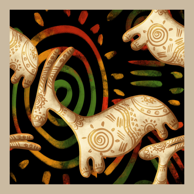 African Ethnic Animal Seamless Pattern Long Sleeve Tee by BundleAndBundleShop | Teevron
