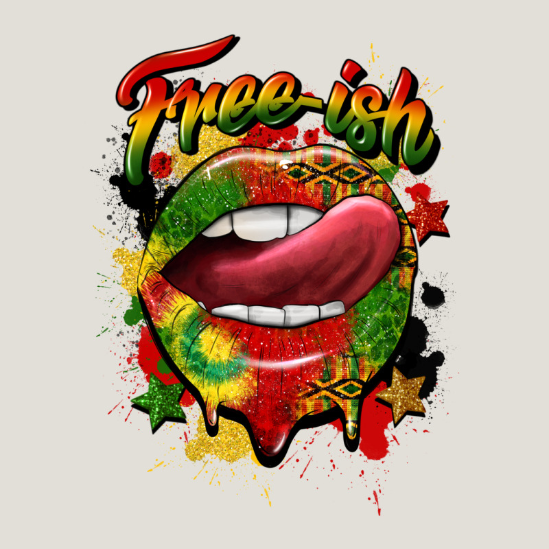 Free Ish Juneteenth Lips Heavy Core Tee by CowGirlArtShop | Teevron