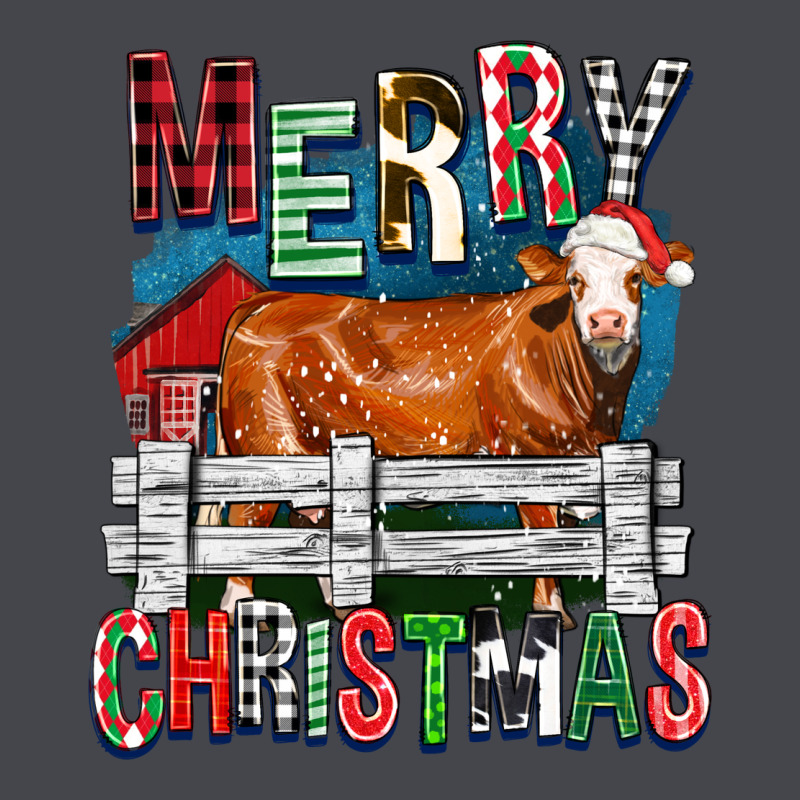 Merry Christmas Simmental Cow Long Sleeve Tee by FaDigitalArtStudio | Teevron