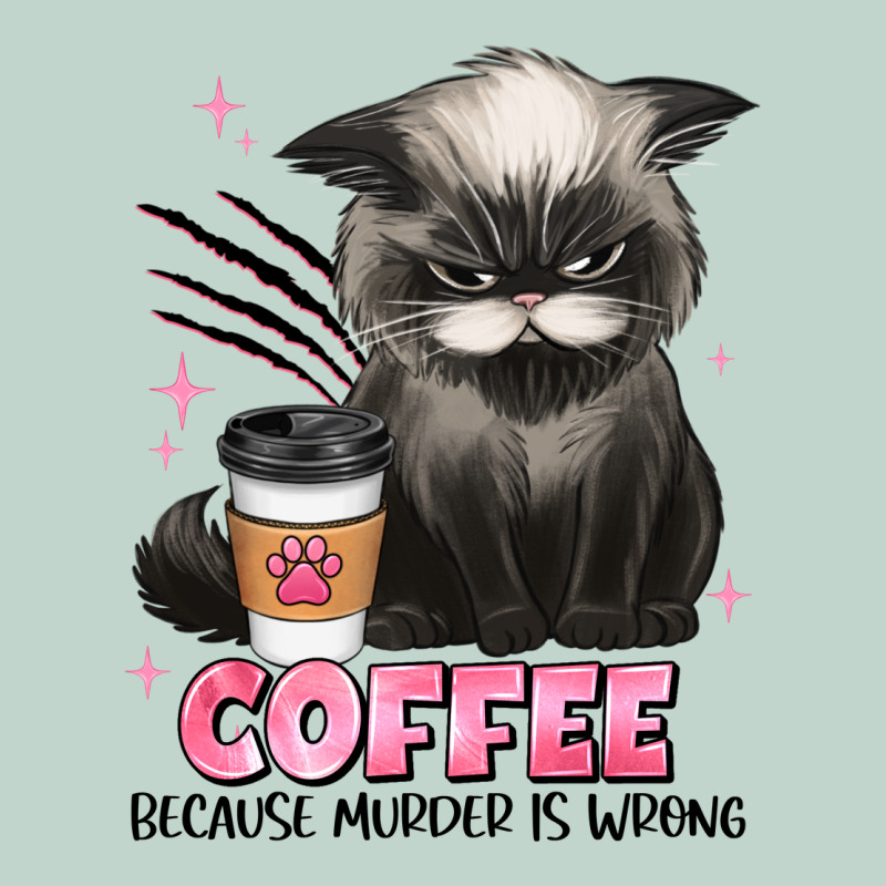 Coffee Because Murder Is Wrong Grumpy Cat Zipper Hoodie by JahusDesignShop | Teevron