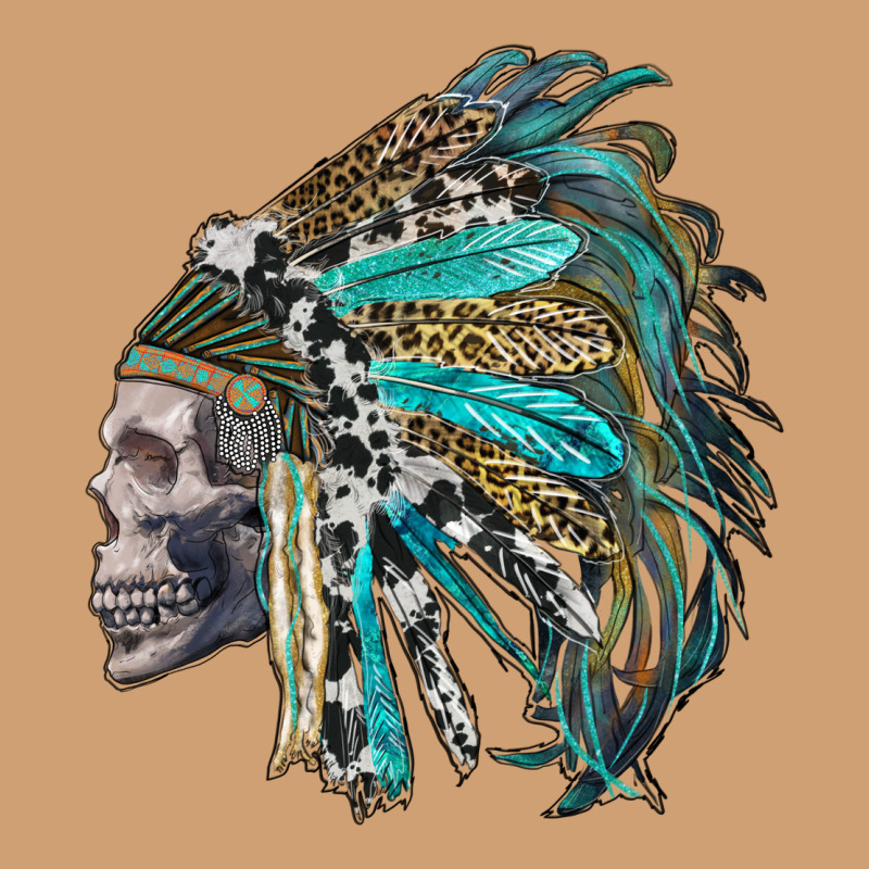 Western Indian Headdress With Skull Vintage Tee by RanaPortraitStore | Teevron