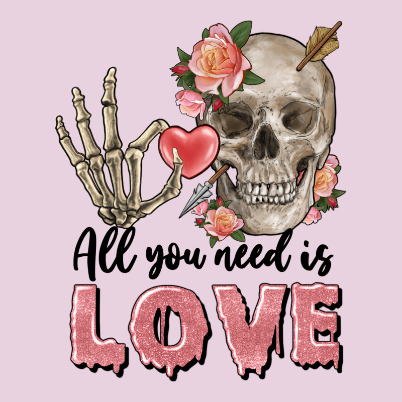 Skull All You Need Is Love Ladies Tee by FaDigitalArtStudio | Teevron