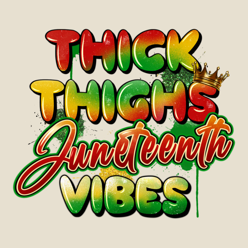 Thick Thighs Juneteenth Vibes Urban Heavy Tee by FaDigitalArtStudio | Teevron