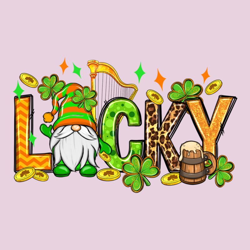 St. Patrick's Lucky Gnome Ladies Tee by OliviaCreatesArt | Teevron