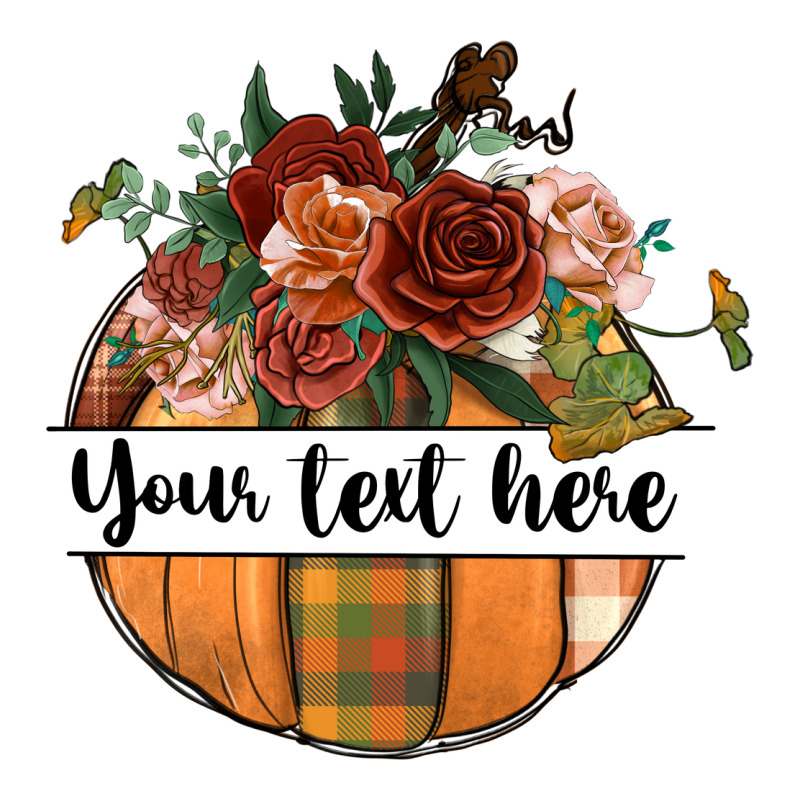 Preview Customize Floral Pumpkin Long Sleeve Tee by BundleAndBundleShop | Teevron
