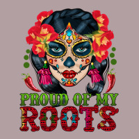 Sugar Skull Woman Proud Of My Roots Vintage Hoodie | Teevron
