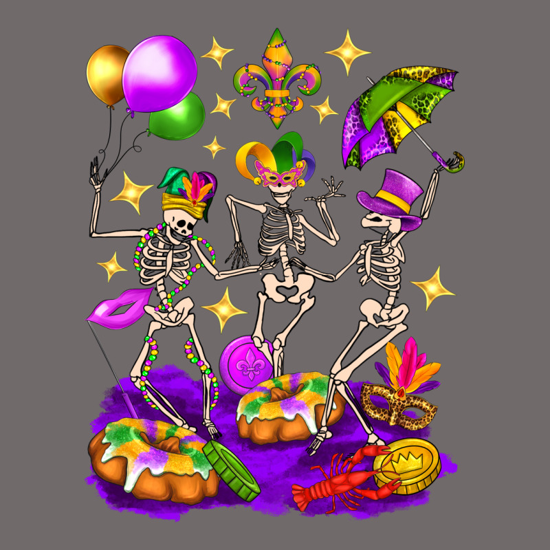 Mardi Gras Skeletons Urban Heavy Tee by BundleAndBundleShop | Teevron