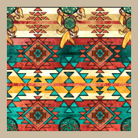 Native American Aztec Seamless Pattern Long Sleeve Tee | Teevron