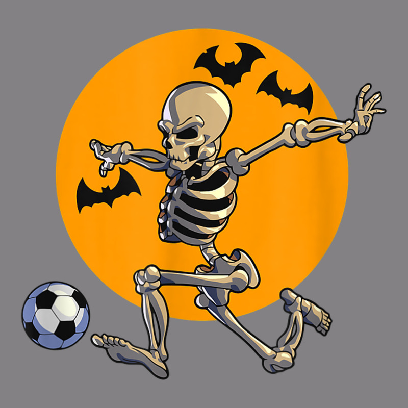 Skeleton Soccer Player Funny Halloween Blood Moon Heavyweight Hoodie by DesignPulse | Teevron