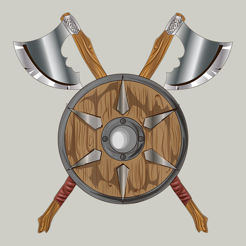 Renaissance Fair Faire Festival Medieval Theme Axe Shield Heavyweight Hoodie by DesignPulse | Teevron