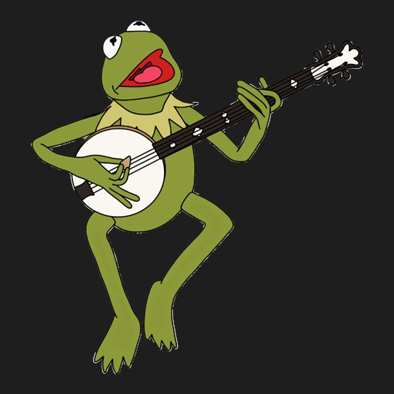Kermit Playing The Banjo Classic Heavyweight Hoodie by DesignPulse | Teevron