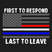 Police Fire Ems First Responder American Flag Firefighter T Shirt Heavyweight Hoodie | Teevron