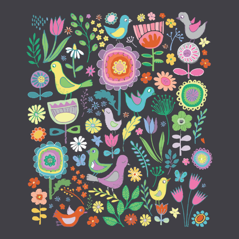 Cute Birds T  Shirt Birds And Blooms   Cute Floral Pattern By Cecca De Heavyweight Hoodie by DesignPulse | Teevron