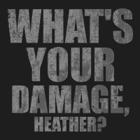 What's Your Damage, Heather   Heathers Heavyweight Hoodie | Teevron