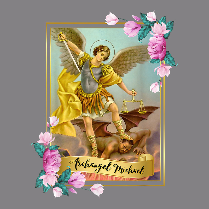 St Michael The Archangel - Protector Catholic Church Angel Heavyweight Hoodie by PixelWave | Teevron