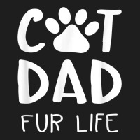 Funny Cat Dad Fathers Day Gift Shirt Fur Life Cat Tee Heavyweight Hoodie | Teevron