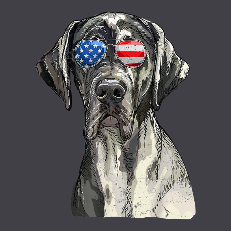 Great Dane Sunglasses American Usa Flag 4th Of July Fourth T Shirt Heavyweight Hoodie by InspiraDesign | Teevron