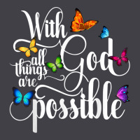 With God All Things Are Possible  Religious Butterfly Art Heavyweight Hoodie | Teevron