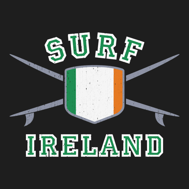 Ireland Surfing Hoodie  Irish Flag Surfboards Design Heavyweight Hoodie by ArtChic | Teevron