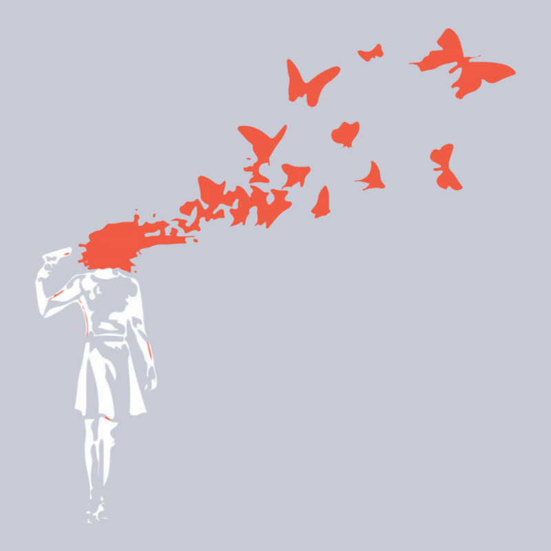 Banksy Headshot Butterfly Heavyweight Hoodie by ArtChic | Teevron