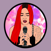 Red Hair Girl Singing Heavyweight Hoodie | Teevron
