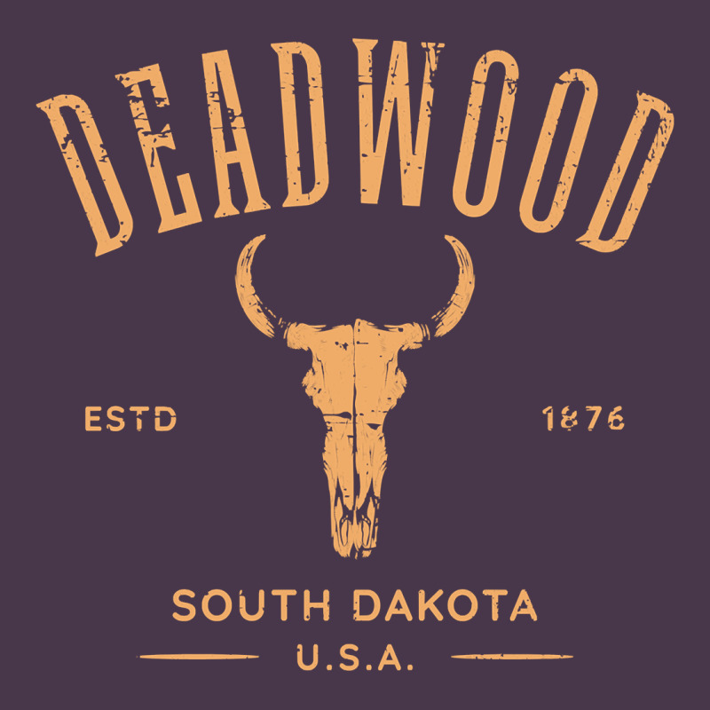 Deadwood South Dakota Usa Vintage Distressed Style Design Long Sleeve Heavyweight Hoodie by StudioElite | Teevron