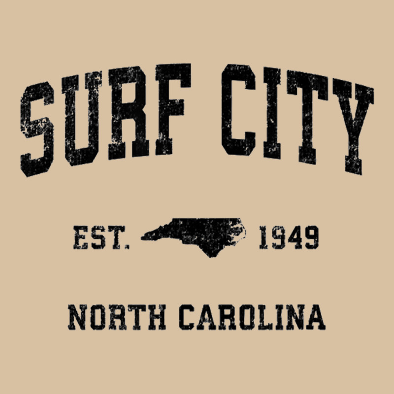 Surf City North Carolina Nc Vintage Sports Design Black Prin Heavyweight Hoodie by StudioElite | Teevron