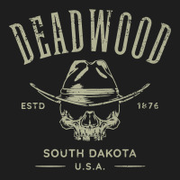 Deadwood South Dakota Usa Distressed Skull Design Souvenir Premium T S Heavyweight Hoodie | Teevron
