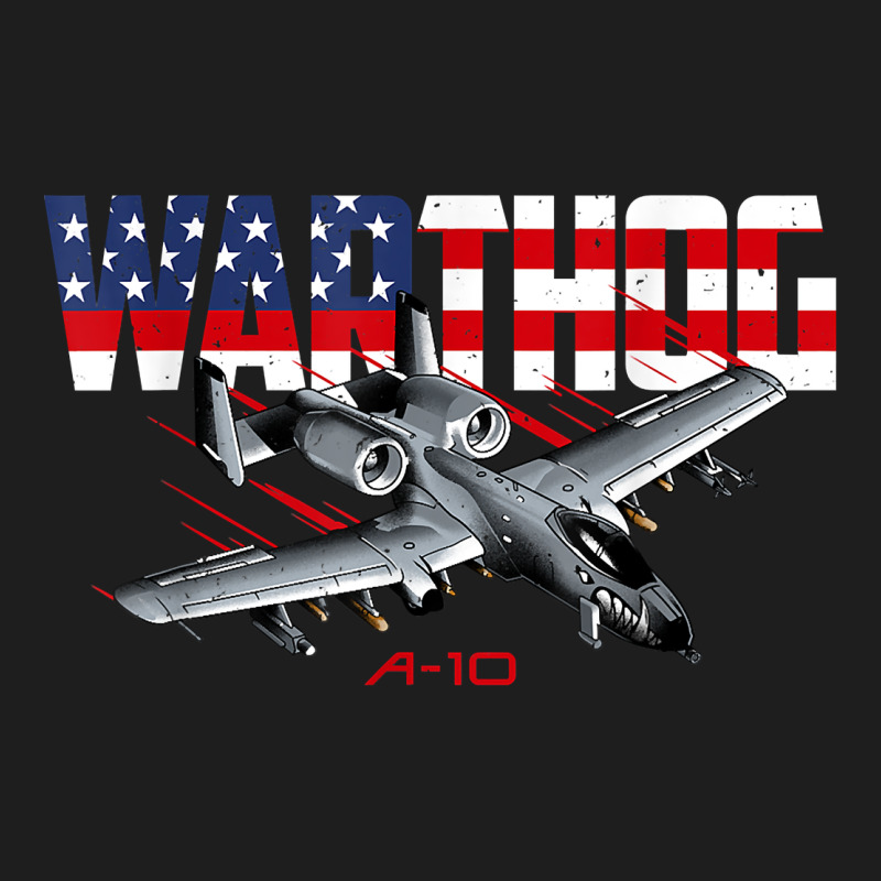 Military Airplane A-10 Warthog American Flag Heavyweight Hoodie by StudioElite | Teevron