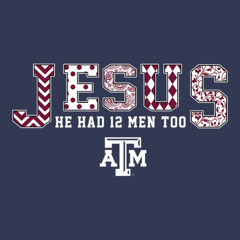 Texas A&m Aggies Jesus - Had 12 Men - Patterned Heavyweight Hoodie by PixelFlow | Teevron