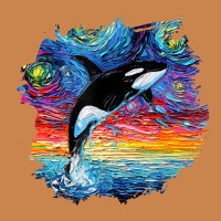 Orca Killer Whale Starry Night Impressionist Dog Art By Aja Heavyweight Hoodie | Teevron