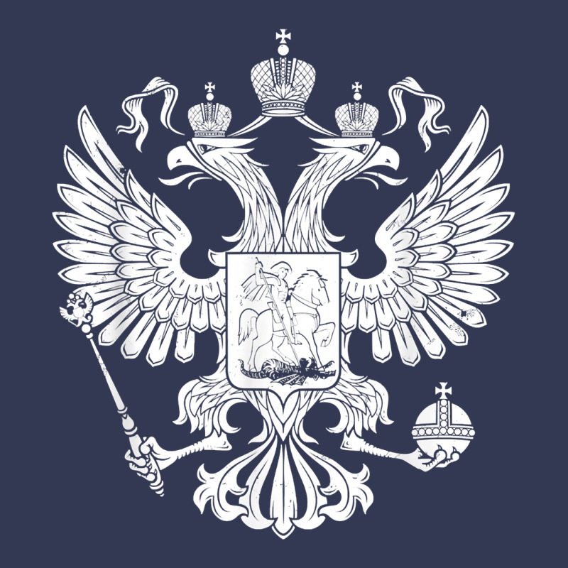 Russian Double Headed Eagle For A Russia Fan Gift T Shirt Heavyweight Hoodie by PixelFlow | Teevron