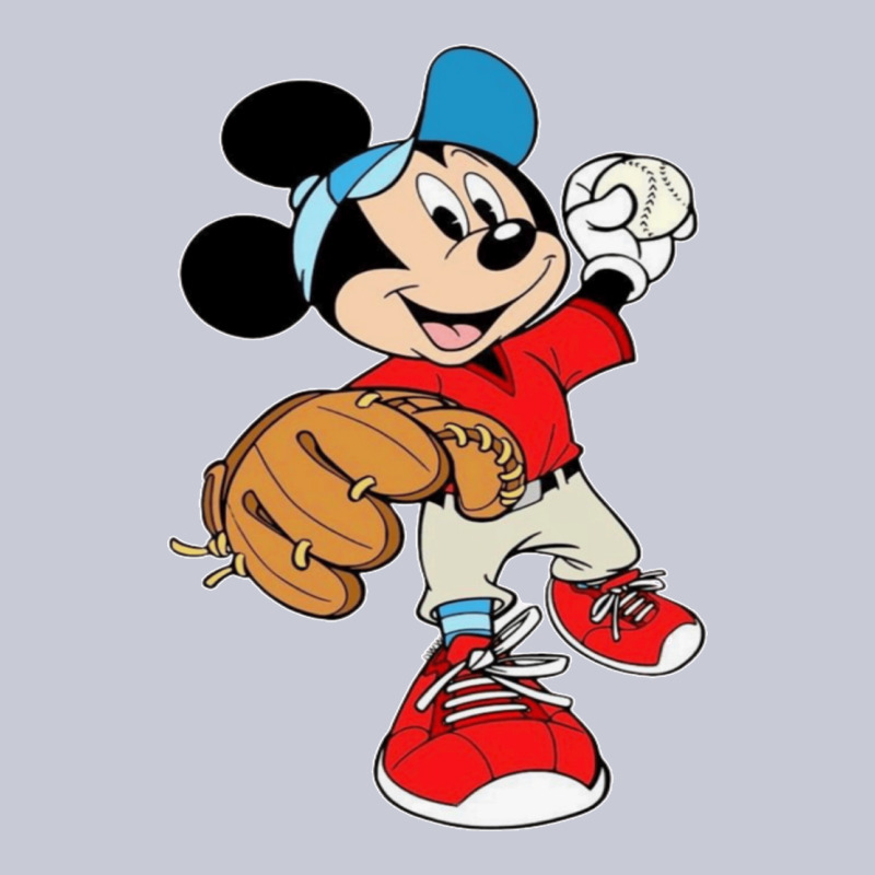 Micky-playing-baseball-cartoon-illustration-- Heavyweight Hoodie by PixelFlow | Teevron
