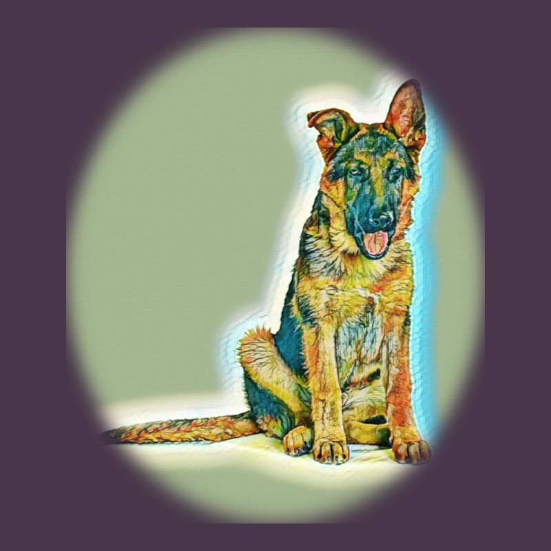 German Shepherd Isolated On Whot. Heavyweight Hoodie by SnappyArt | Teevron