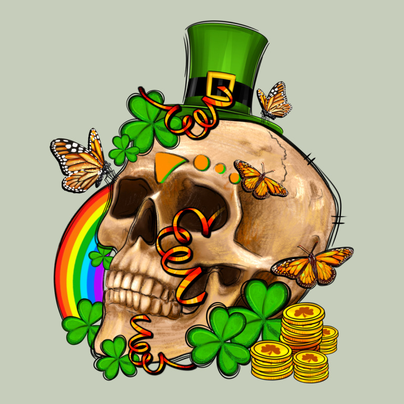 St. Patrick's Boho Skull Ladies Tee by OliviaCreatesArt | Teevron