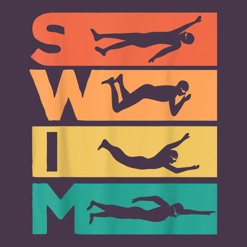 Retro Vintage Swimming Gift For Swimmers T Shirt Heavyweight Hoodie by FloraArt | Teevron