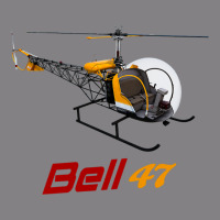 Bell 47 Helicopter Heavyweight Hoodie | Teevron