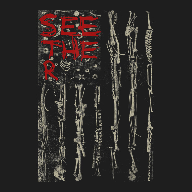 Seether Bone Flag Heavyweight Hoodie by ArtMosaic | Teevron