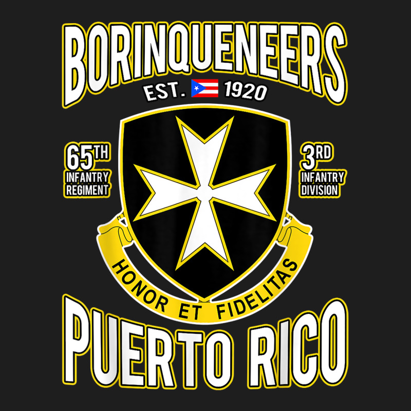 Borinqueneers Puerto Rico Flag Honor Et Fidelitas Heavyweight Hoodie by ArtMosaic | Teevron